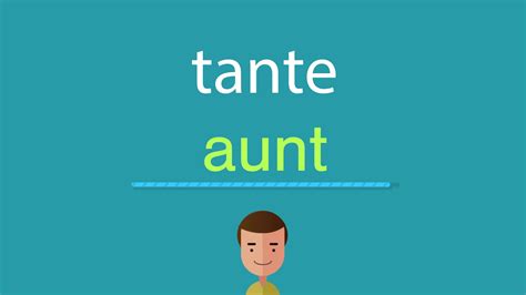 tante auf englisch|tante french to english.